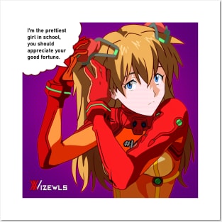 Asuka Langley Soryu | Neon Genesis Evangelion | Pop Art Posters and Art